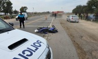 Duro choque de una moto contra un caballo en la ruta 3 sur
