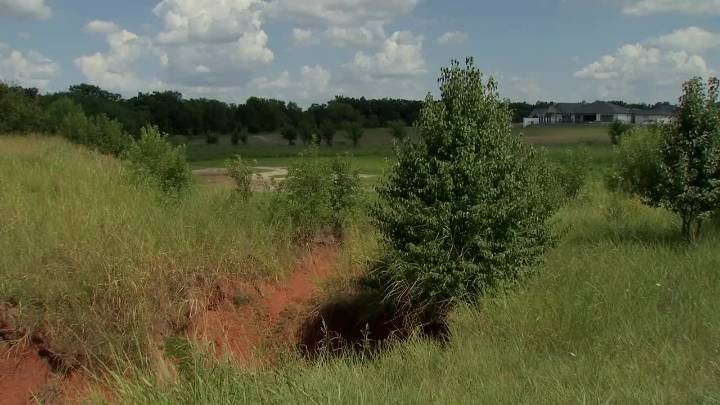 OKC family says backyard is dangerously eroding, desperate for help