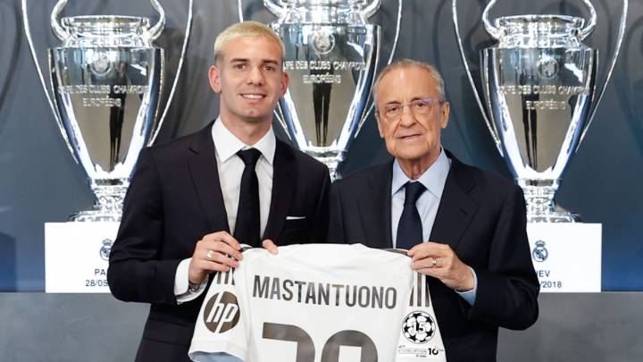 Franco Mastantuono sorprende en su presentación: "Para mí, el mejor es Messi"