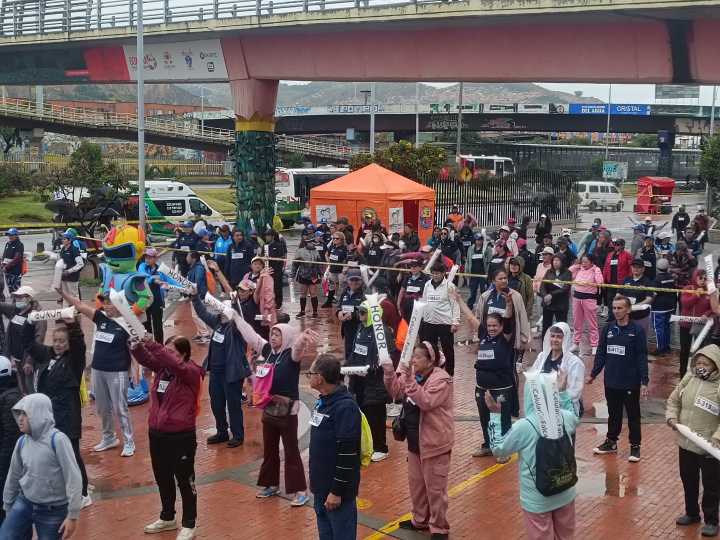 Con Maratón Aeróbica se inicia el mes del adulto mayor en Soacha
