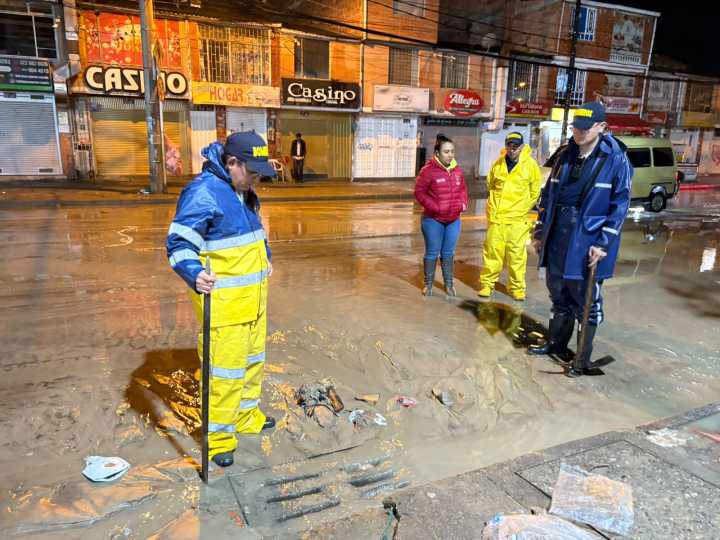 Fuertes lluvias en Soacha, organismos de socorro en alerta