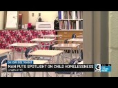 Man puts spotlight on child homelessness