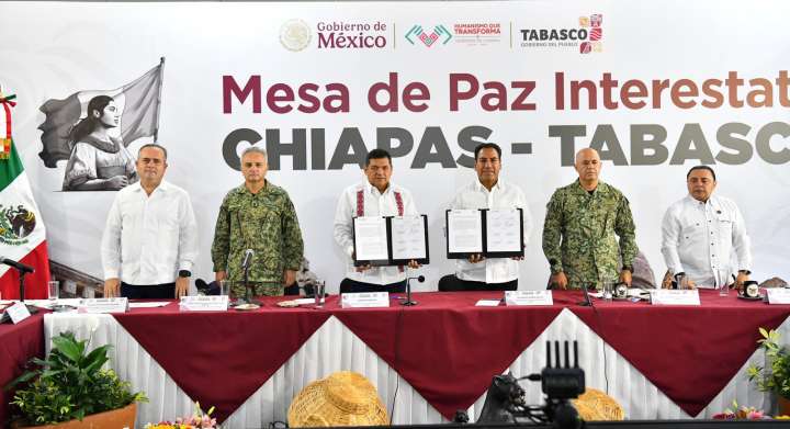 Fortalecen Tabasco y Chiapas acuerdos por la seguridad