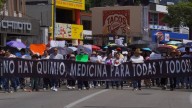 Protesta en Oaxaca para exigir medicamentos y quimioterapias