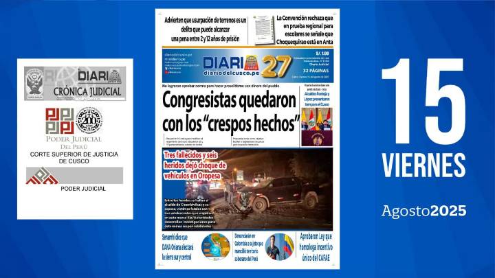 Edición Impresa | Viernes 15 08 2025