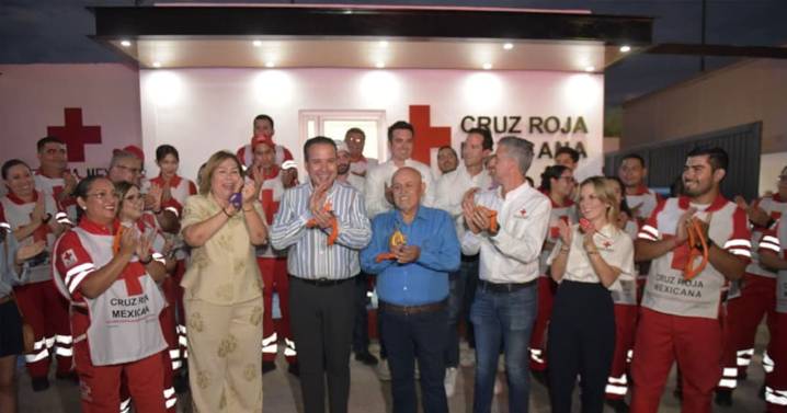 Entrega Astiazarán rehabilitación de Cruz Roja base Sur con presupuesto Creces