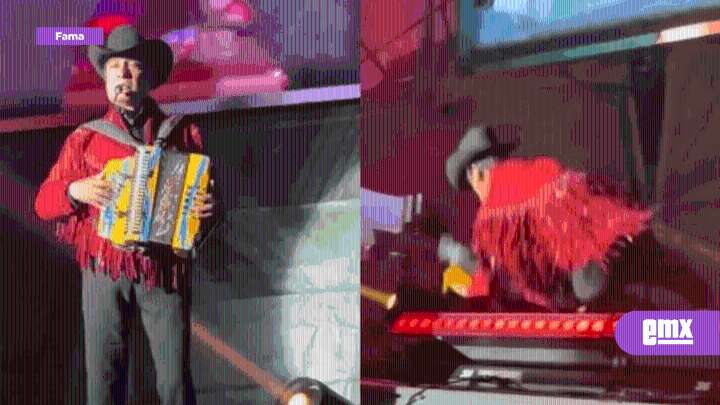 Jorge Hernández de Los Tigres del Norte se cae en pleno concierto