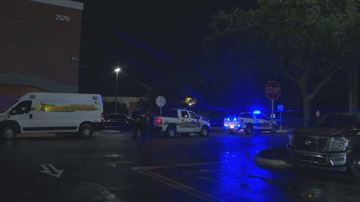 Police working investigation at Walmart Neighborhood Market in Middleburg
