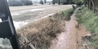 Las tormentas dejan 45 litros en media hora en Campillos-Paravientos y arrastran la tierra de los caminos