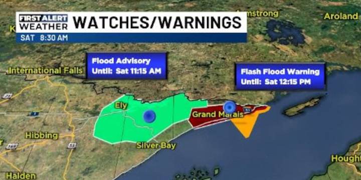 First Alert: Flood Advisory to affect northern Minnesota Saturday morning