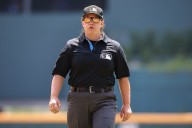 Jen Pawol breaks MLB's gender barrier as the first female umpire to work a regular