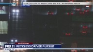 Driver leads police chase along 110 Freeway
