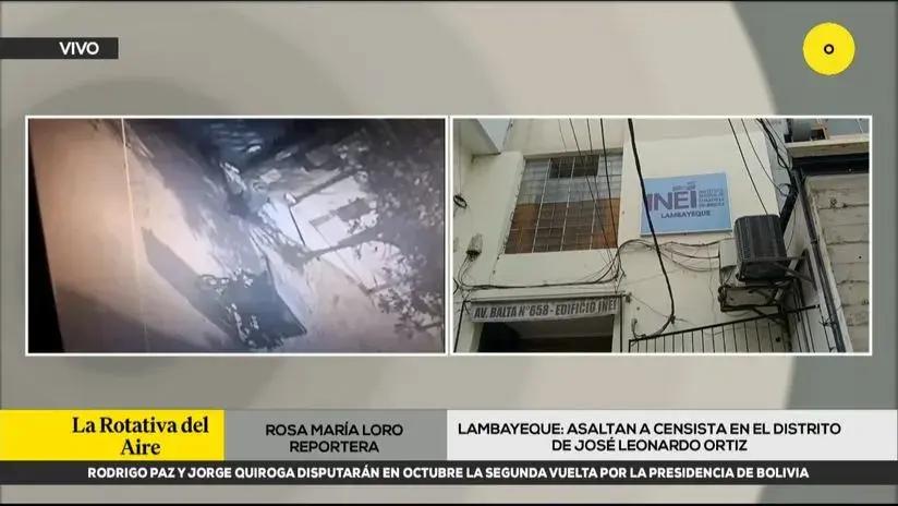 Chiclayo: asaltan a censista cuando se desplazaba por el distrito de José Leonardo Ortiz