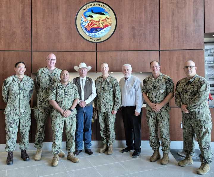 Navy Reserve changes command at Luke AFB in Glendale