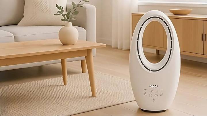 No es un Dyson pero este ventilador sin aspas enfría, ilumina y es seguro para niños y mascotas