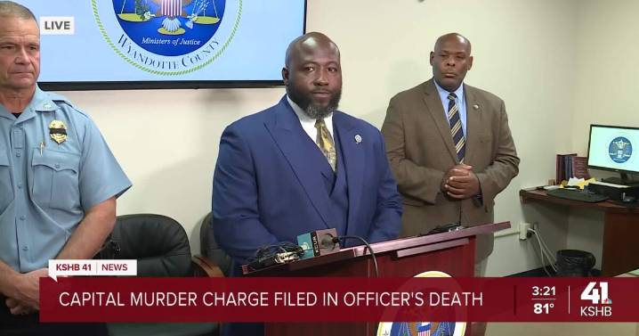 Wyandotte County DA files capital murder charges against suspect in KCKPD officer's death