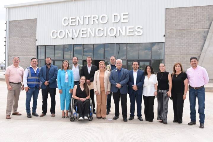 Supervisa Maru Campos obra de construcción del Centro de Convenciones de Cuauhtémoc