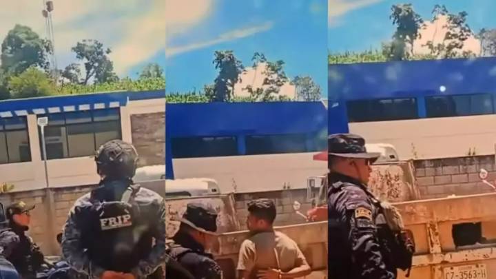 Elementos de Fuerza de Reacción Inmediata en Chiapas tablean a joven detenido; agente es suspendido
