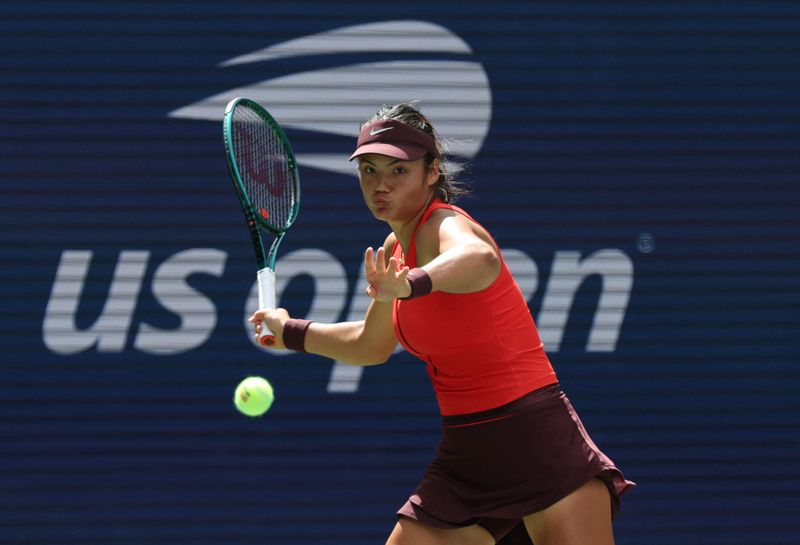 Tennis-Raducanu beats Shibahara to record first US Open win since 2021