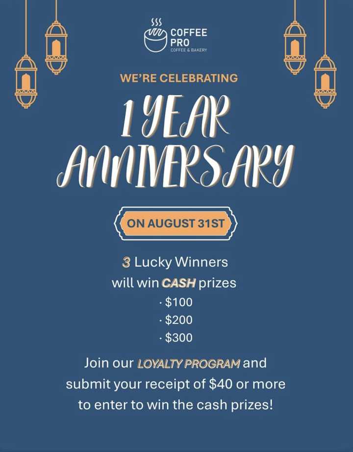 Coffee Pro Celebrates One Year in Astoria with a Cash Giveaway