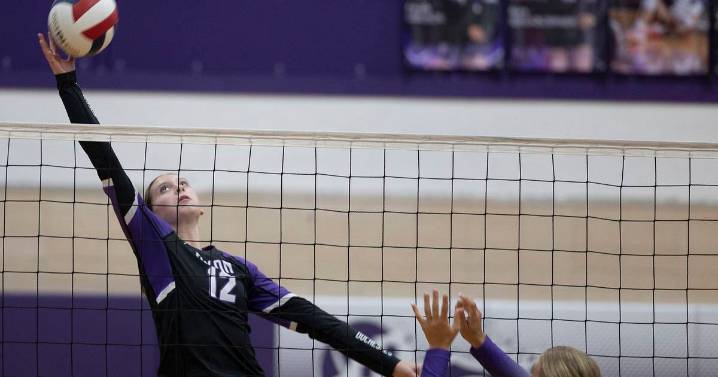 Photos: Dixon hosts Rochelle volleyball