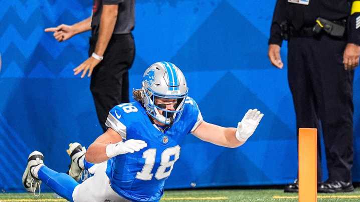 Detroit Lions 'very pleased' with growth of rookie WR Isaac TeSlaa