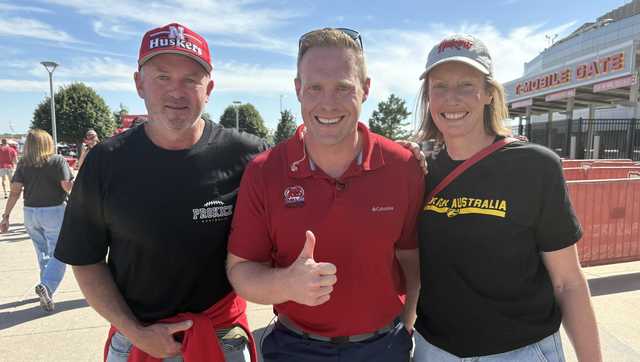 Parents of Nebraska's Australian punter Archie Wilson made trip to see him in Husker debut