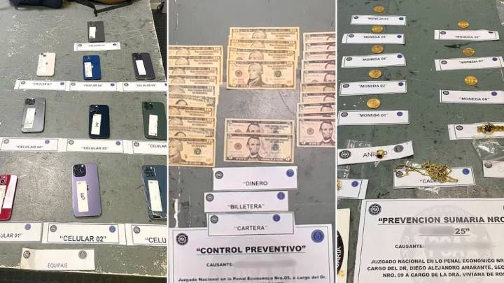 Los productos de alta gama que intentaba contrabandear la azafata detenida en el aeropuerto de Ezeiza