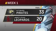 Pittsburg Pirates muster up 33-20 win over Liberty