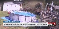 Homeowners push for safety changes after crash