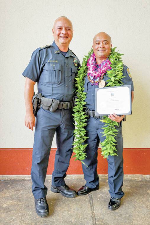 Retiring officer recognized for distinguished service