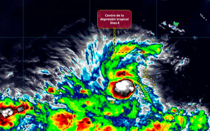 Se forma la depresión tropical Diez-E en el Pacífico; podría intensificarse a tormenta tropical Juliette