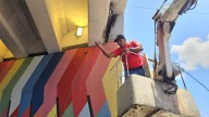 Instalados reflectores en el distribuidor de la Zona Industrial