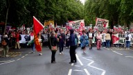 UK human rights commission concerned about 'heavy handed' police approach at pro