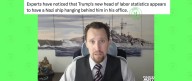 Sí, el cuadro que está detrás del nominado por Trump para dirigir el BLS es una pintura de un barco nazi de la Segunda Guerra Mundial