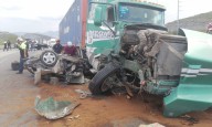 Entre accidentes viales, colapsan de nuevo carreteras Monterrey