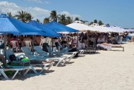 Abarrotan las playas de Progreso