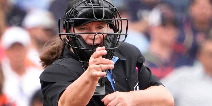 MLB is calling up its first female umpire, promoting Jen Pawol for Saturday’s Marlins