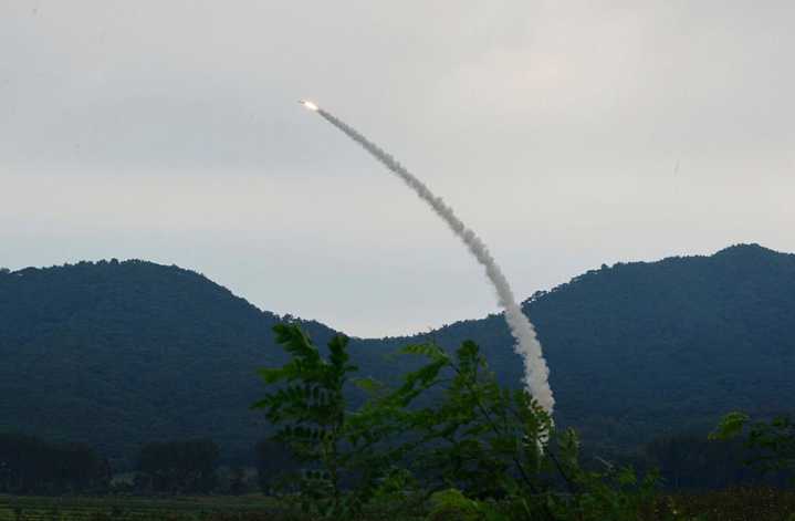 North Korea test-fires 2 new missiles amid US-South Korea military drills