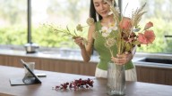How To Use Tape To Keep Flowers Straight And Tall In Your Vase