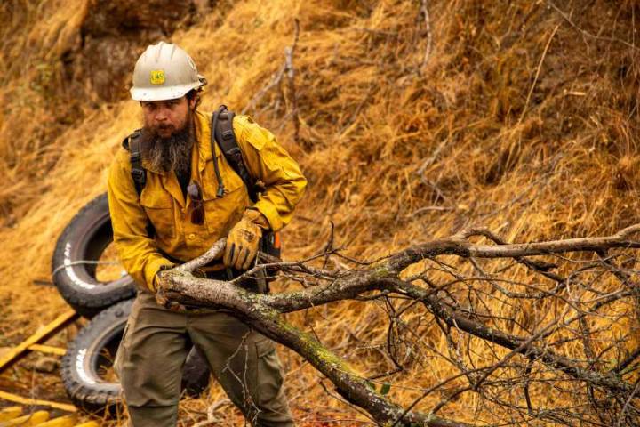 Firefighters try to corral California forest blaze as lightning strikes bring risk of new ignitions