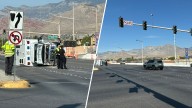 Impactantes imágenes: Vuelca ambulancia tras ser impactada por camioneta en Charleston con la I