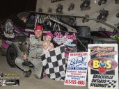 Herbison gets sweet redemption with first Brockville 358 Modified win