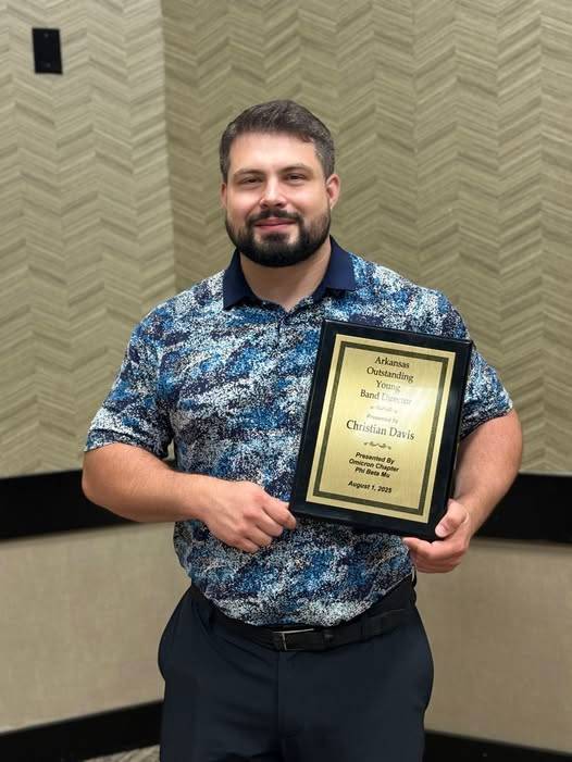 Hope Band Director Phi Beta Mu Outstanding Young Band Director award recipient