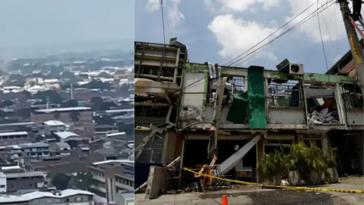 Aparece video inédito de atentado con camión bomba en Cali: hombre grabó por accidente mientras mostraba la ciudad desde las alturas