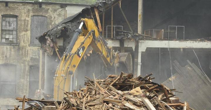 Demolition at Harvester campus continues