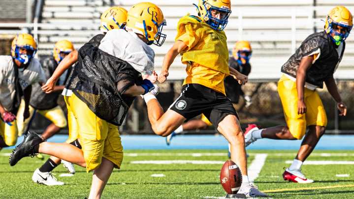Caesar Rodney kicker starts drive for volunteer time for every kick he hits