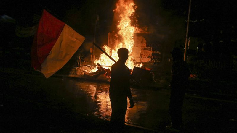 Indonesia’s president cancels China trip and TikTok suspends live video as deadly protests continue