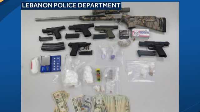 Lebanon police say community tips led to two arrests, seizure of drugs, weapons and cash