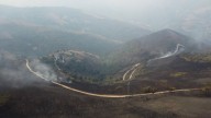 La zona afectada por el incendio de Cangas de Narcea, a vista de dron